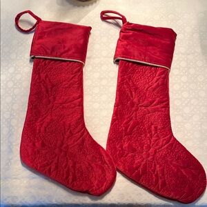 Red Holiday Stockings